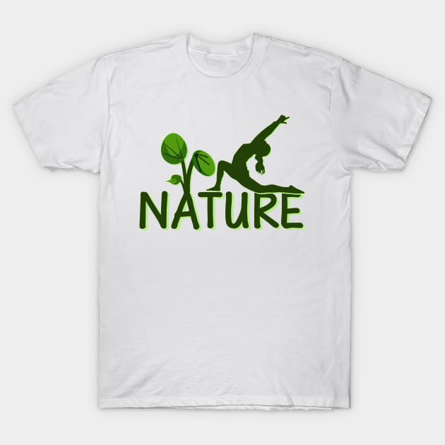 Nature Yoga T-Shirt by Koirie Design Gallery